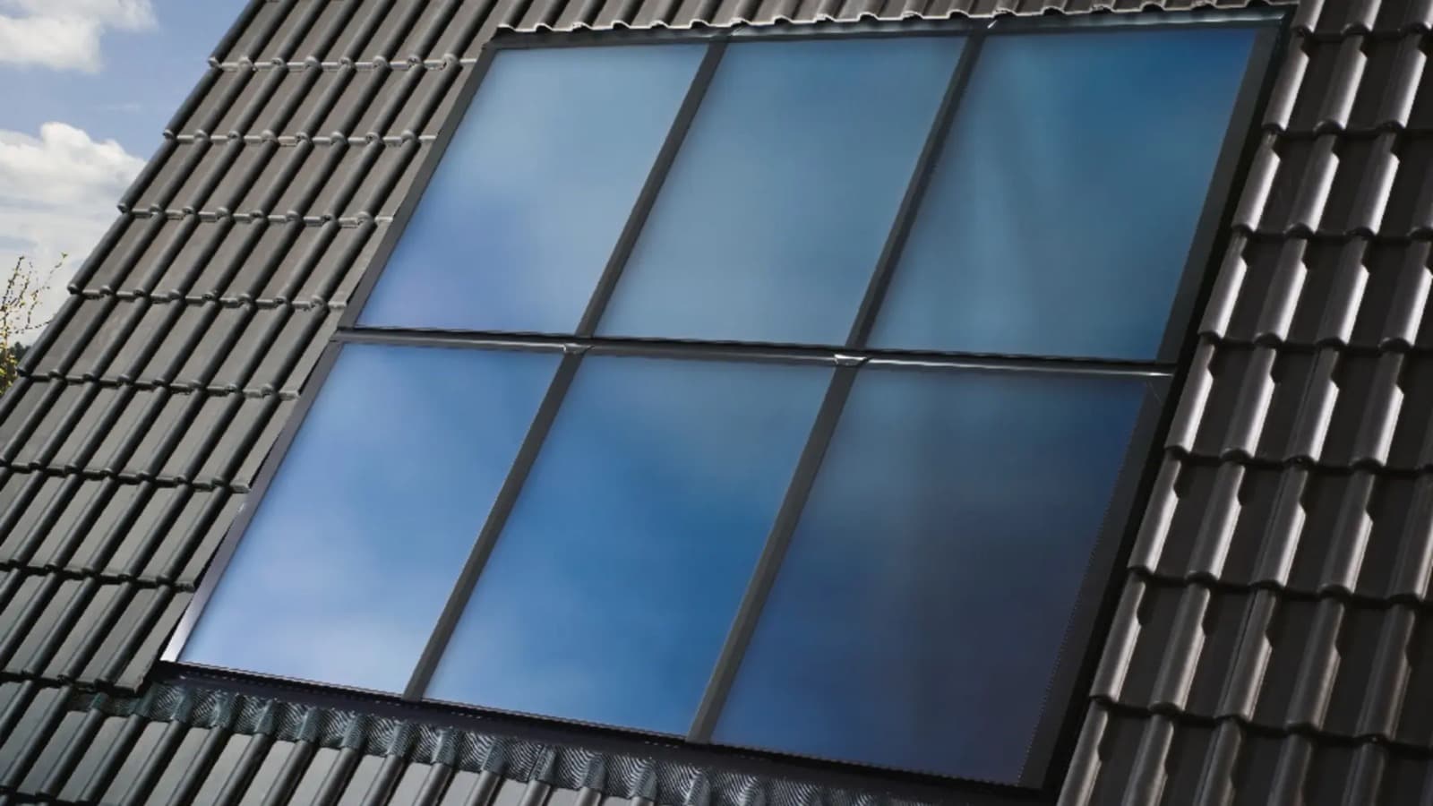 Solarthermieanlage auf einem Hausdach