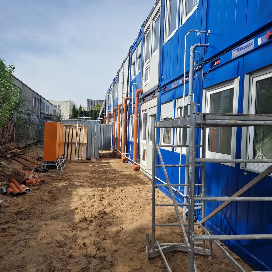 Sanitärinstallation im Containerpark Schwabach