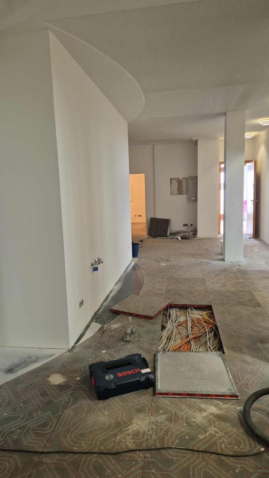 Sanitärinsel in der Übergangsunterkunft Erlangen